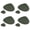 Dark green gray, variant on POYOGA Tear Resistant Dining Mat Heatproof Unique Teardrop Shape Table Placemat