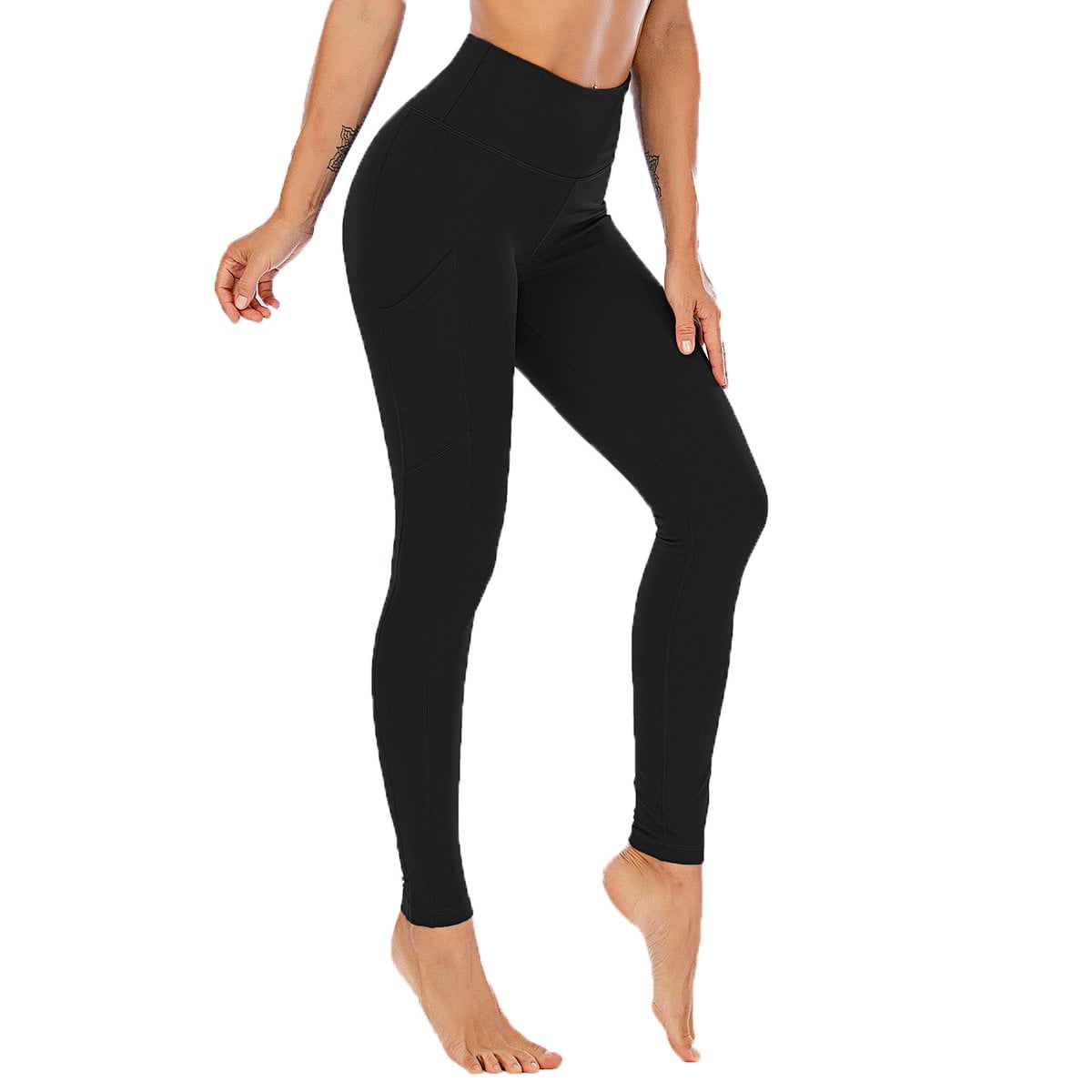Nabtos Women Full Length Female Pants Activewear Yoga HighWaisted