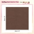 thumbnail image 2 of Uxcell Cotton Fabric Bundles 14 Pcs 8 x 8 inch Fat Quarter Solid Precut Fabric Squares for Sewing Pink, 2 of 7