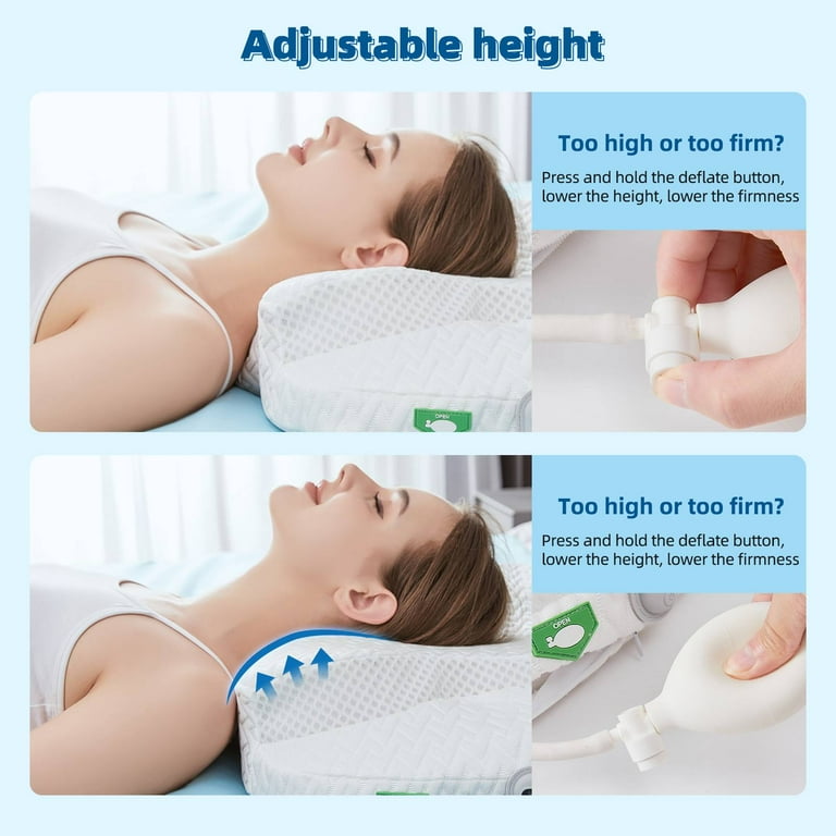 WSBArt Adjustable Height Cervical Foam Pillow, Orthopedic WSBArt Adjustable Height Cervical Foam Pillow, Orthopedic