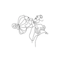 thumbnail image 3 of Póster abstracto de dibujo de una línea de pareja de amor, posturas especiales para hombre y mujer, pintura en lienzo, arte minimalista para pared, imagen para decoración del hogar, 3 of 5