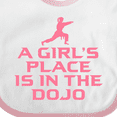thumbnail image 4 of Inktastic Girls Cute Karate Martial Arts Girls Baby Bib, 4 of 4