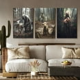 thumbnail image 2 of Hieng Jesus and Lamb Canvas Wall Art Jesus Running After Lost Lamb Picture Wall Art Jesus Canvas Print Christian Wall Decor Art Christian Home Decor Jesus Pictures Christian（Only canvas）, 2 of 6