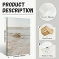 thumbnail image 2 of Beach Wall Art Decor Coastal Wall Art Pictures Ocean Canvas Wall Art Beige Beachy Wall Decor Boho Beach Prints Ocean Painting Coastal Artwork for Bedroom Living Room 12x16 Inch Set of 3, 2 of 5