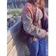 thumbnail image 4 of La moda del cuello de las mujeres imprimió el top de las mujeres de la chaqueta del algodón de la chaqueta de algodón, 4 of 5