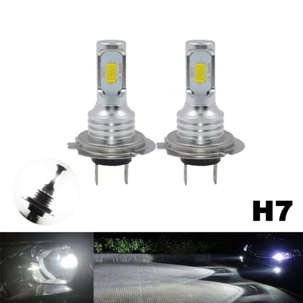 H7 LED Headlight Bulbs High/Low Beam 80W 8000LM 6000K Super Bright
