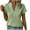 Green, variant on yillto Womens Short Sleeve Tops V Neck Elegant Dressy Blouse Pleated Fashion Work Office Shirts