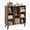 Rustic Brown, variant on Costway 8-Cube Bookshelf, 3-Tier Bookcase with Elevated Metal Legs for Living Room & Office Black