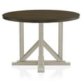 thumbnail image 3 of Furniture of America Kadda Wood 5-Piece Round Dining Set in Antique White, 3 of 11