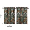 thumbnail image 4 of Mushroom (9) Kitchen Curtains - Vintage Tier Curtains for Bathroom Living RV Rod Pocket Window Drapes 36 Inch 2 Panels Set 28"x36" Window Treatment Tiers, 4 of 4