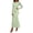 Green, variant on TFEOQRY Womens Maxi Dress Crew Neck Long Sleeve Ruched Bodycon Slim Flowy Hem Formal Party Long Dresses