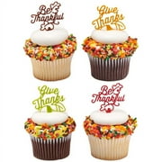 Cake Decoration DecoPics® - Be Thankful (12 pieces)