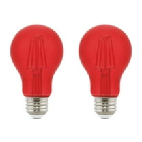 Westinghouse 4.5 Watt (40 Watt Equivalent) Red A19 Omni Filament LED Light Bulb Medium (E26) Base, 2-Pack