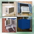 thumbnail image 3 of Window AC Cover 18 Oz Waterproof - 100% Weather Resistant AC Window Unit Cover with Air Pockets and Elastic for Snug Fit (21W x 16D x 15H, Blue), 3 of 6