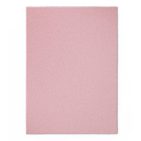 Mainstays Kids Tufted Light Pink Shag Area Rug, 5' x 7'
