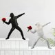 thumbnail image 3 of 2pcs estatua flores nzador personaje escultura artista estatuil ornamento Sunnimix Flowers lanzador estatua, 3 of 4