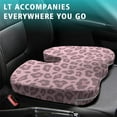 thumbnail image 4 of Premium Leopard Pattern Memory Foam Seat Cushion Ergonomic Chair Pad for Office Chair, Car, Airplane & Bleachers Sciatica, Tailbone Hip & Back Pain Relief - Chair Cushion for Long Office Workers., 4 of 5