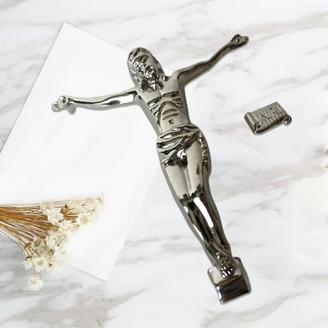 Estatua de Jesús Yotijar Crucifijo Decorativo estatuilla de jesús plata