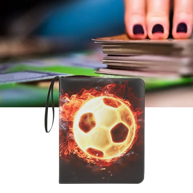 Card Binder, 9 Pockets 900 Cards Trading Card Album, 3 Game Cards Binder With Carrying Strap, Waterproof Multipurpose Trading Card Holder For Sports Cards, Game Cards