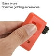 thumbnail image 4 of Unique Bargains 3 in 1 Portable Clip Retractable Dust Groove Cleaner Golf Club Brush Red 2 Pack, 4 of 5