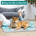 thumbnail image 3 of Tapis Rafraîchissant Imperméable pour Chien, Couverture Rafraîchissante Premium pour Animal de Compagnie pour Lit et Cage, Tapis Rafraîchissant Antidérapant d'Intérieur pour Chien pour Dormir, Grand Tapis de Canapé Q-MAX pour Chat, Gris Pâle, 60x80, 3 of 11