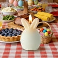 thumbnail image 5 of Easter Rabbit Scented Candle Aromatherapy Holiday Candlestick 4 Candle Holder Centerpiece Candle Centerpiece round Votive Candle Holders Dining Table Candle Holder Short Candle Holder Candle Holders, 5 of 5