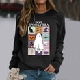 thumbnail image 2 of Halloween Sweatshirt for Women Hoodless Sweatshirt Oversized Crewneck Pullover Top for Women Long Sleeve Sweatshirt Casual Wear Comfortable Soft Black S, 2 of 5