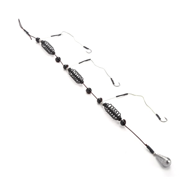 Trampa de cebo para anzuelo de pesca, 3 piezas/juego de señuelo artificial para peces, jaula de pesca, juego de jaula de cebo, diseño aerodinámico