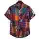 thumbnail image 2 of Camisas Para Hombre Manga Larga Buttons Summer Casual Men's manage shirt colored Blouse Loose Short Men's blusa (Multicolor, 3XL), 2 of 5