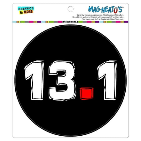 13.1 Half Marathon Running - Circle MAG-NEATO'S(TM) Car/Refrigerator