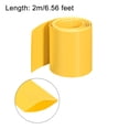 thumbnail image 3 of PVC Heat Shrink Tubing 60mm Flat Width Pre Cut Heat Shrink Wrap Tube for Three 18650 2m Long Yellow, 3 of 4