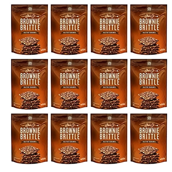 Sheila G's Brownie Brittle, Salted Caramel, 5 Ounce Bag (Pack of 12)