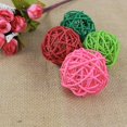 thumbnail image 3 of Bolas de mimbre para decoración de Baby Shower, bolas de Takraw de 5cm para decoración de cumpleaños, boda, fiesta de Navidad y hogar, lote de 10 unidades, 3 of 4