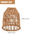 thumbnail image 3 of OULII 1Set Plastic and Iron Woven Lampshade for Modern Home Decor 9.1X8.3X6.3in, 3 of 8