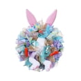 thumbnail image 2 of 21 INCH Easter Bunny Wreath Easter Front Door Wreath Front Door Rabbit Easter Wreath Cute Bunny Butt Door Wreath Decor Easter Decor with Bunny Butt Artificial Wreath for Office Window Home, 2 of 7