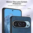 thumbnail image 6 of For Google Pixel 9 Pro XL Phone Case Wallet with Card Holder,PU Leather Metal Ring Buckle Holder Kickstand  Women Men Magnetic Cover,Blue,For Pixel 9 Pro XL, 6 of 7