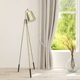 thumbnail image 4 of Elegant Designs Three Legged Antique Brass Floor Lamp with Shifting Shade, 4 of 7