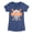 HEATHER NAVY, variant on Instant Message - Baseball Detroit - Youth Girls Fitted Short Sleeve T-Shirt