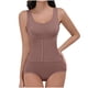 thumbnail image 2 of Body moldeador de cuerpo para mujer, color sólido, tirantes ajustables para hombros, talla grande, ajustado, levanta y moldea la cadera, mono con escote pronunciado, moldeador de nailon para mujer., 2 of 4
