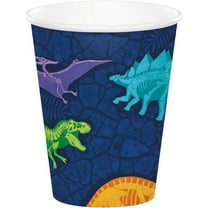 Creative Converting 359281 8 oz Dino Dig Hot & Cold Cup