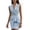 Sky Blue, variant on Women's V-Neck Ruffle Sleeveless Slim Business Work Pencil Dress
