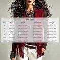 thumbnail image 3 of Guieoi Fringe Vest for Women Faux Suede Sleeveless Tassel Top Outerwear Casual Layering Dressy Tank Red M, 3 of 7