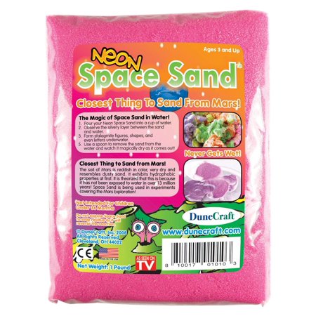 Dunecraft Neon Space Sand Domed Terrarium, Pink, 1 lb