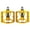Gold, variant on UPANBIKE Mountain Bike Pedals MTB Pedals Bicycle Flat Pedals Aluminum 9/16" Sealed Bearing Lightweight Platform for Road Mountain BMX MTB Bike