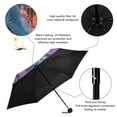 thumbnail image 4 of JSTEL Halloween Town Ghost Folding Umbrella for Rain Sun Travel Mini Lightweight Compact Umbrellas, 4 of 5
