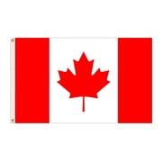 3x5 Ft Canada Flag Canadian Flags 100D Polyester Durable Polyester-Bright and Vivid Color Printed Maple Leaf for Home and Garden Decoration