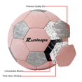 thumbnail image 4 of Balón de fútbol Runleaps, tamaño 5, para jóvenes, poliuretano, agarre suave, para interiores y exteriores, 4 of 8
