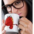 thumbnail image 2 of 3dRose, Cute Chompy Devil Monster Cartoon, 11oz Two-Tone Black Mug, 2 of 7