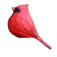 thumbnail image 3 of Estatua de pájaro artificial de resina, estatua de pájaro, decoración, escultura de resina de escritorio realista rojo, 3 of 9