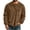 Coffee, variant on Babcutegg Mens Crewneck Waffle Knit Sweatshirt Pullover Long Sleeve Casual Top with Chest Pocket Navy Size 3XL